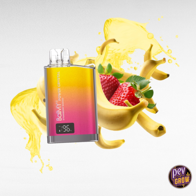 Pod Desechable Balmy Power Crystal Strawberry Banana 8000 Caladas