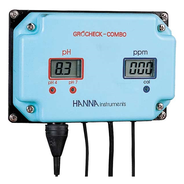 Indicador continuo de pH y EC Hanna Indicador continuo de pH y EC Hanna