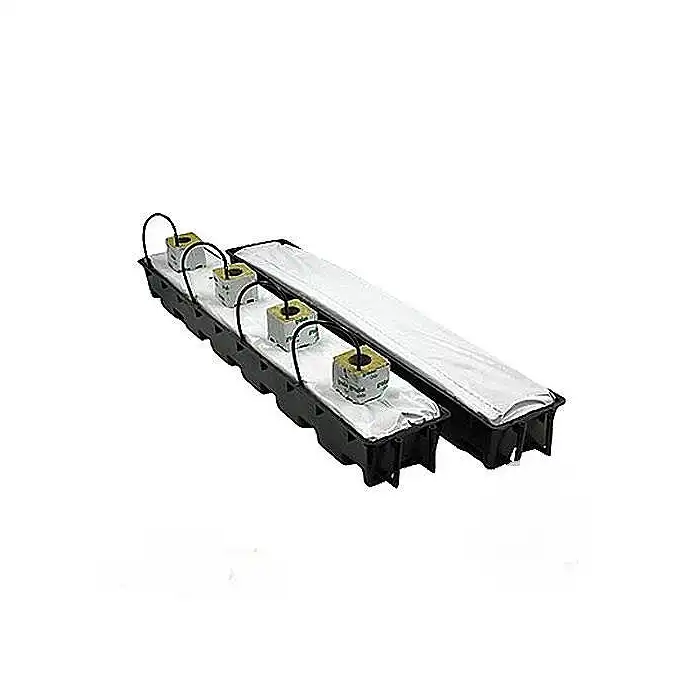 Maceta para Slabs de Lana de Roca o Coco con Desagüe