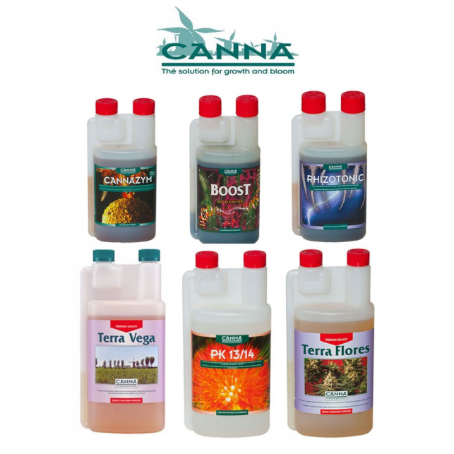 With this Canna Fertilizer Kit you will have all the food your plants need to cover the full crop cycle, and of course at the best price on your Grow Shop trusted.