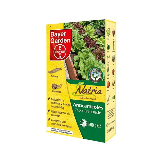 Anticaracoles NATRIA Ferramol Bayer 500 gr Anticaracoles NATRIA Ferramol Bayer 500 gr