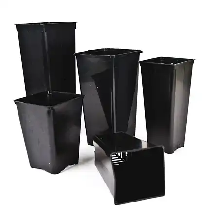 Macetas alargadas cuadradas