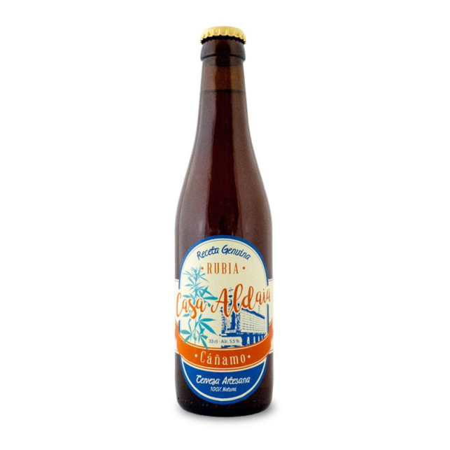 Cerveza Artesanal con cáñamo Casa Aldaia