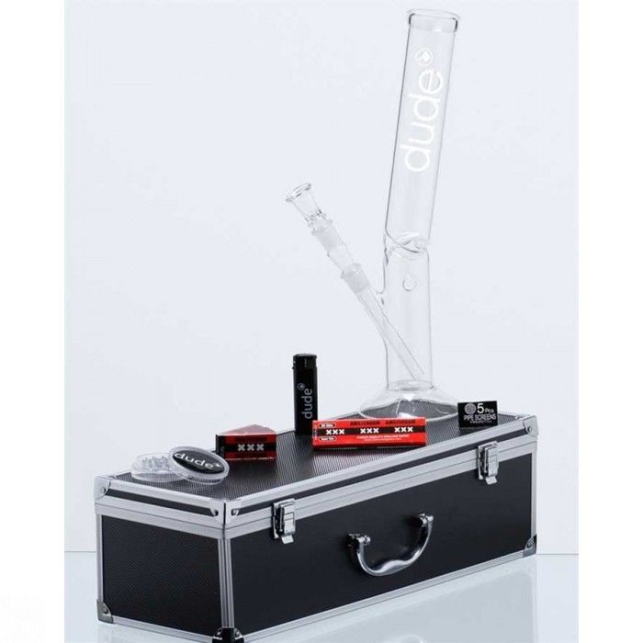 Dude verre Bong 42cm incliné set complet