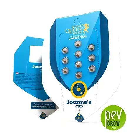 Joanne's CBD envase - Royal Queen Seeds