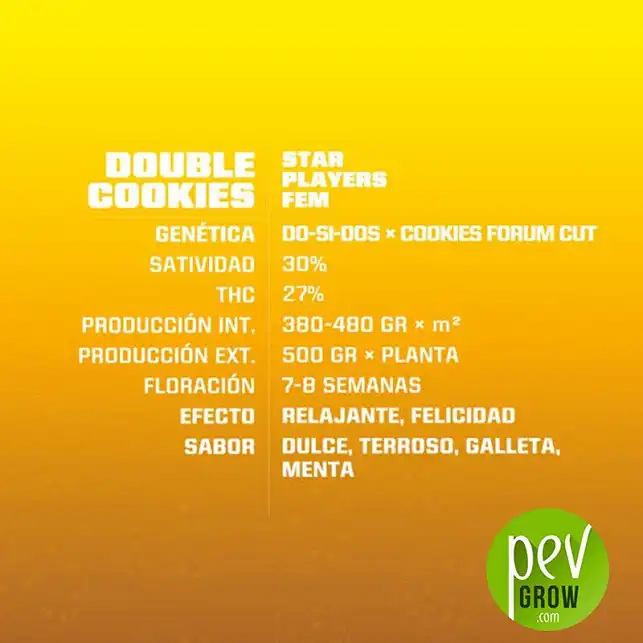 Double Cookies characteristics - BSF Seeds