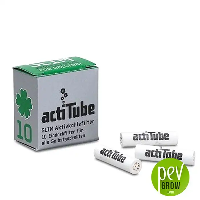 actiTube - activated CHARCOAL slim filters for rolling - 1 box