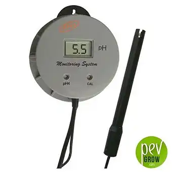 Continuous wall pH meter with probe from Adwa