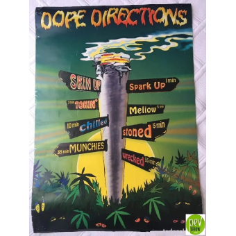 Poster Dope Directions Cannabis 86x61 cm