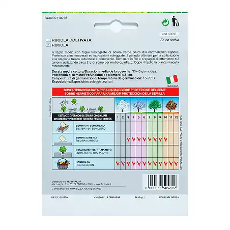 Semillas de Rúcula 9gr.