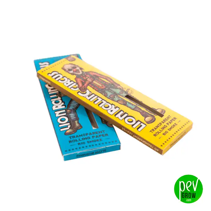 Large Transparent Paper Lion Rolling Circus 1