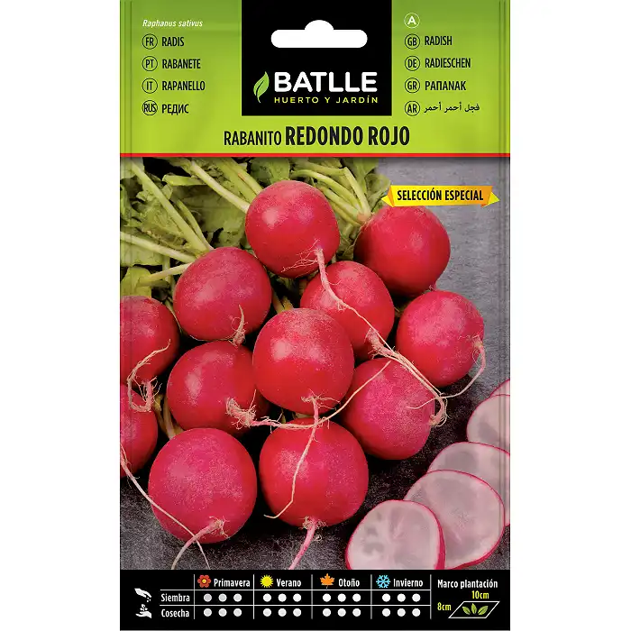 Semillas de rábano rojo 1,5 gr.