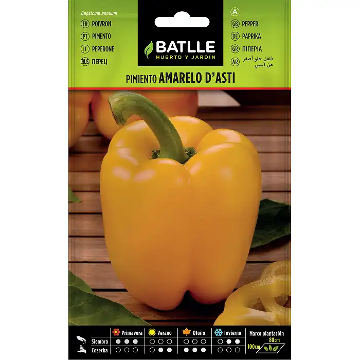 Semillas de Pimiento Amarillo Cuadrado 1gr.