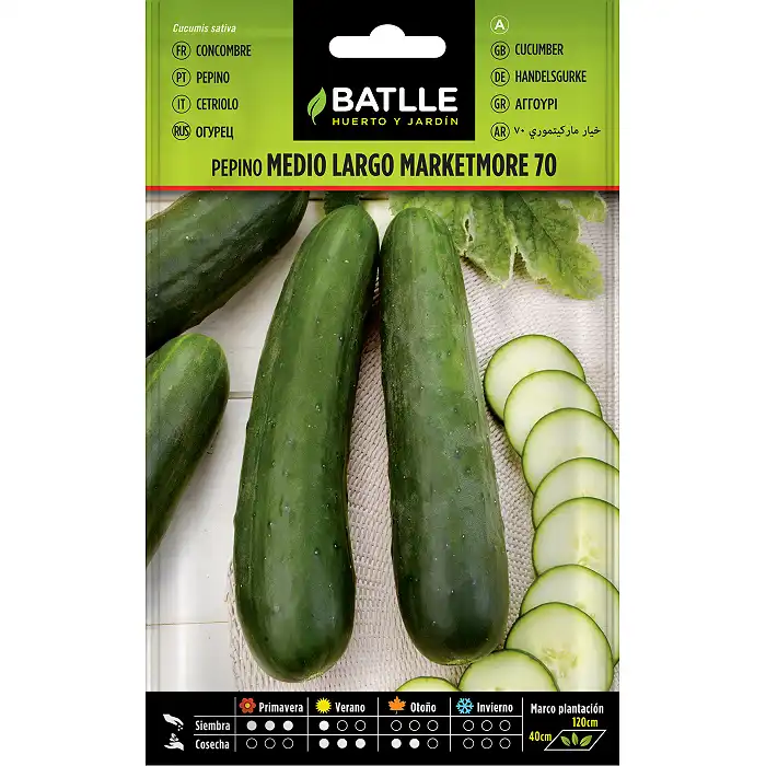 Semillas de Pepino Marketmore 6gr.