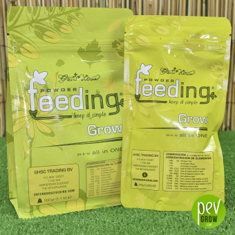 Powder Feeding Grow , nutriente mineral en su envase original.