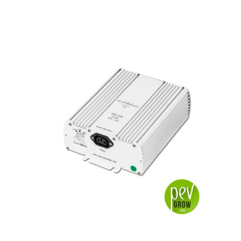 Hellion electronic ballast 600-750W, white with a square shape.