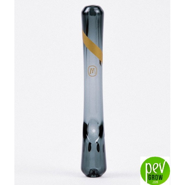 Smoked Glass Steamroller Pipe (Natural Marley)