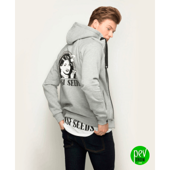 Original Full Zipped Hoodie Heather Grey
