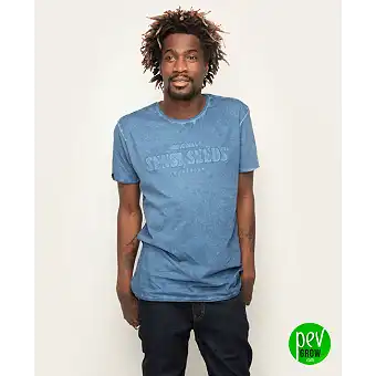 Oil Dyed Bold T-shirt Denim...