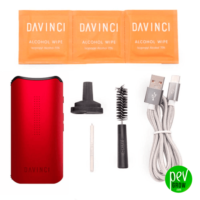 Davinci Iqc Rojo Vaporizador Port Til Pevgrow