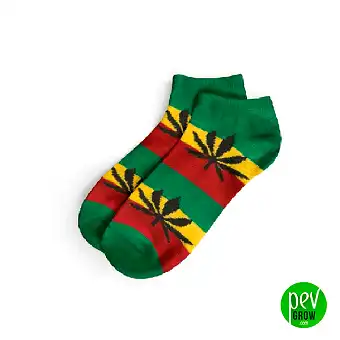 Marijuana leaf socks