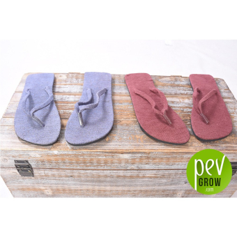 Sandales-tongs 100% chanvre