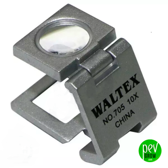 Lupa Cuenta hilos 10X profesional de led