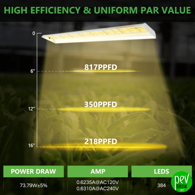 Spider Farmer SF600 74W LED Grow