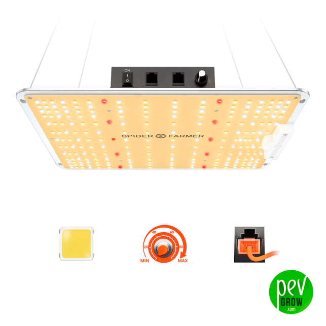 Spider Farmer SF1000 EVO 100W LED | Tam Spektrum Bitki Lambası