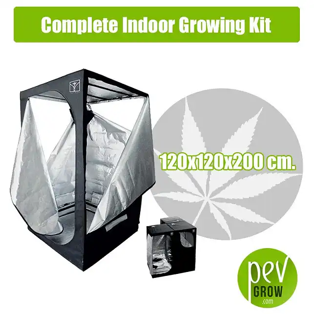 Kit Cultivo Interior Completo 120X120X200 cm. 3 Kit Cultivo Interior Completo 120X120X200 cm. 3