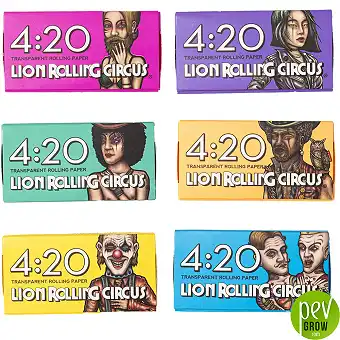 Large Transparent Paper Lion Rolling Circus 1