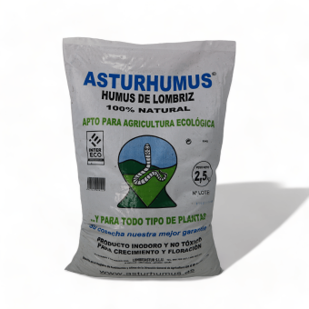 Compra Humus de Lombriz ASTURHUMUS 100% Ecológico 2,5-10 Kg