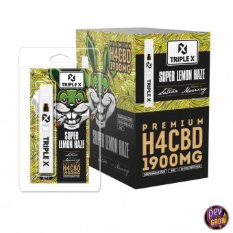 Kauken Einweg-Vaper Triple X H4CBD Super Lemon Haze 2ml Acan