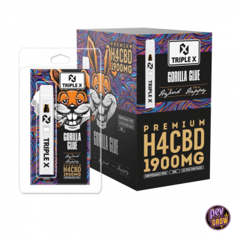 Buy Vaper Disposable Triple X H4CBD Gorilla Glue 2ml Acan