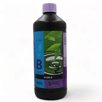 Contenant en plastique noir de 5L Nutrition Hydro Atami, exhausteur de floraison.