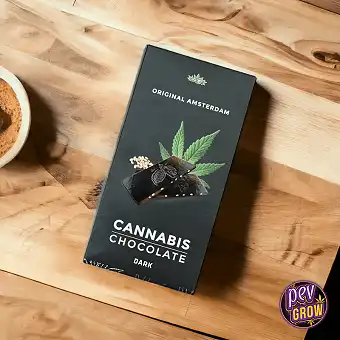 Chocolat noir au cannabis...