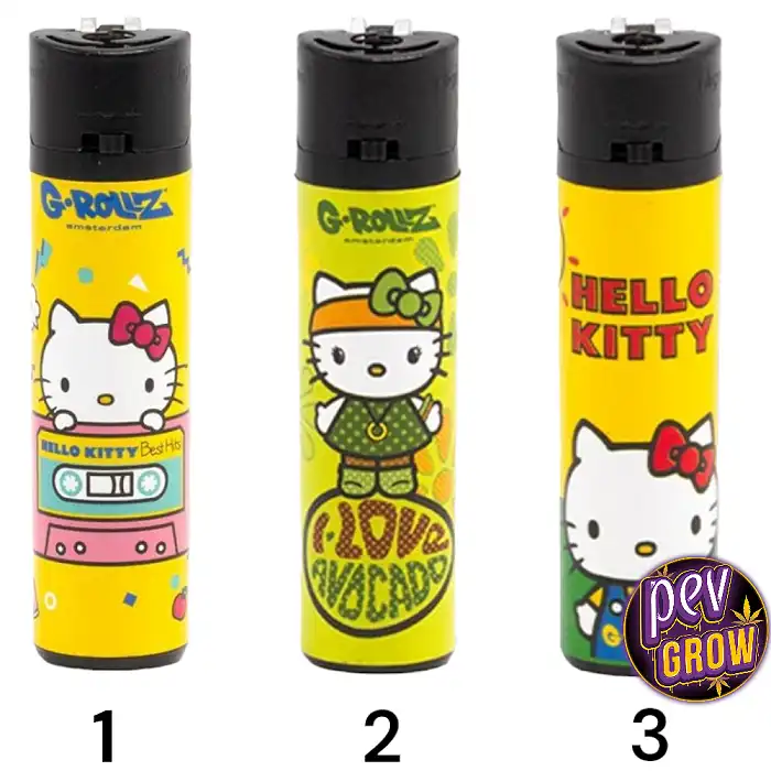 HELLO KITTY Refillable Gas Lighters - Amsterdam Fun DESIGNS By G-Rollz