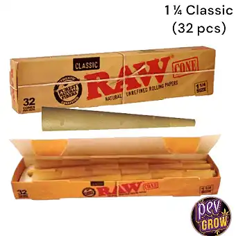 Raw Classic Cones 1 ¼ ( 32 U )