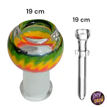 Чаша Rasta Bong + цвях 19...