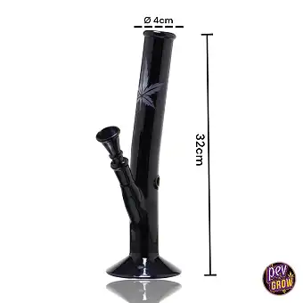 Czarny bong szklany 26 cm –...