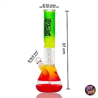 37 cm Rasta üveg bong...