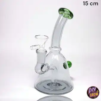 15cm Glass Mini Bubbler Bong
