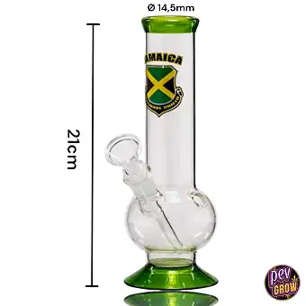 Bong en Cristal Jamaïque 21 cm