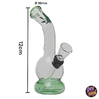 Crystal Leaf Bong 12 cm –...