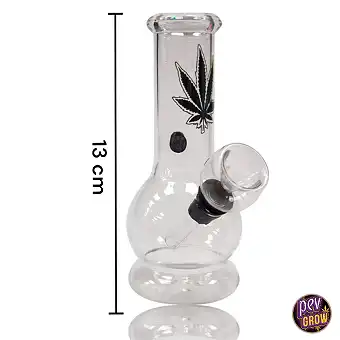 Mini skleněný bong s černým...