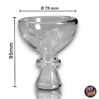 95 mm Glass Shisha Bowl