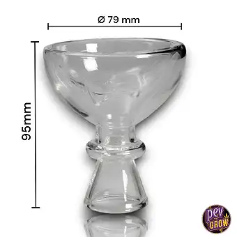 95 mm Glasvattenpipskål –...