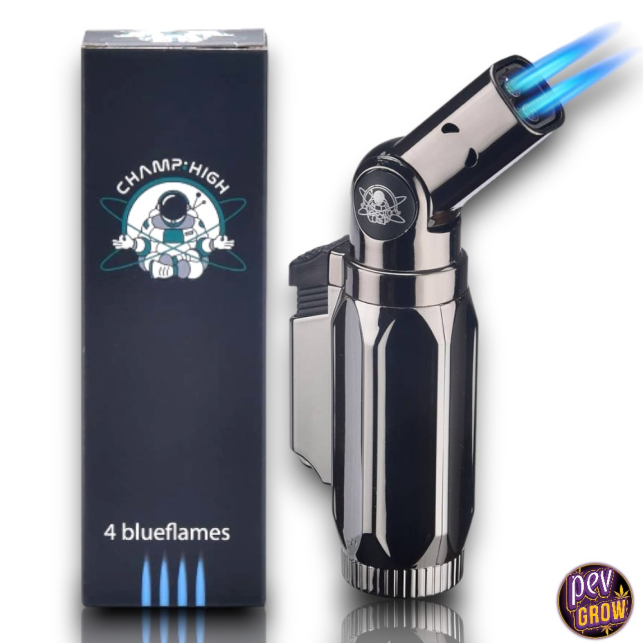 Accendino Torcia Fluo Blu | Fiamma Singola | Accendifuoco Portatile E Potente - 2