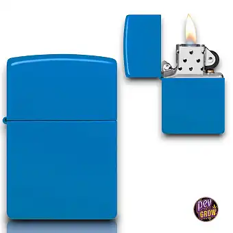 Zippo Blue Matte Lighter