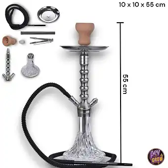 Shisha Prata Cristal 55 cm...